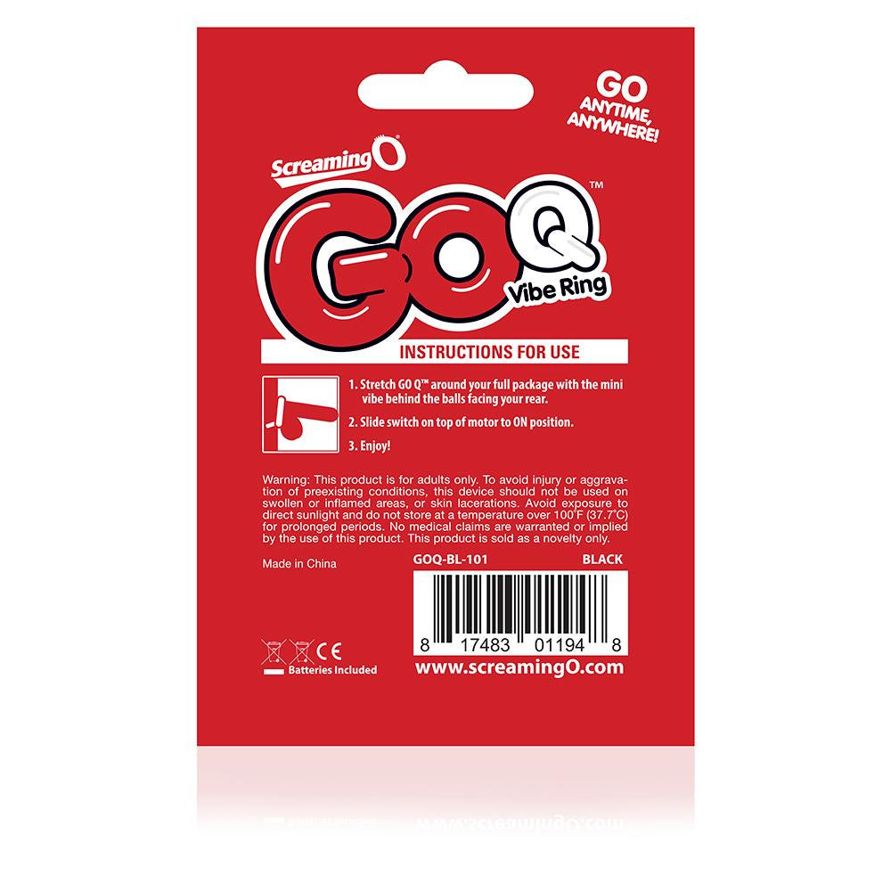 Go Q Vibe Ring Black (eaches)