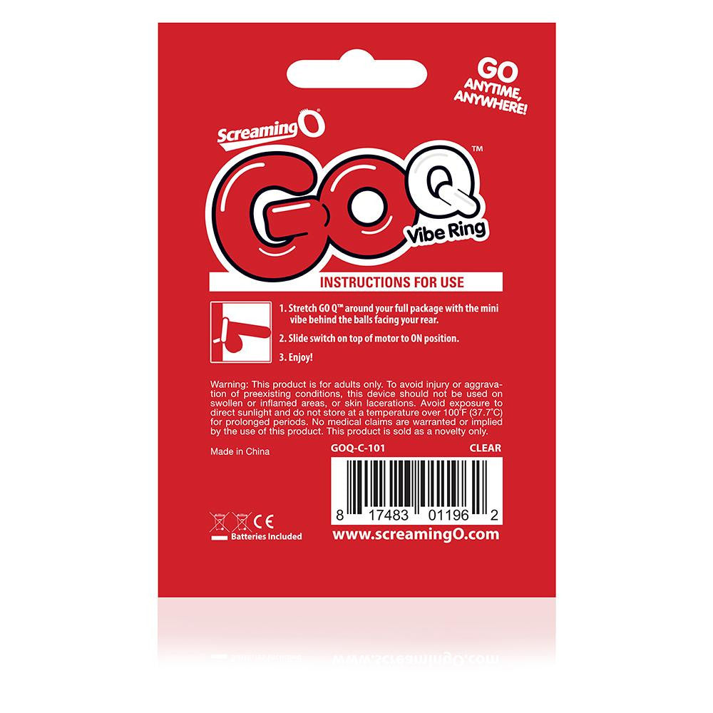 Go Q Vibe Ring Clear (eaches)