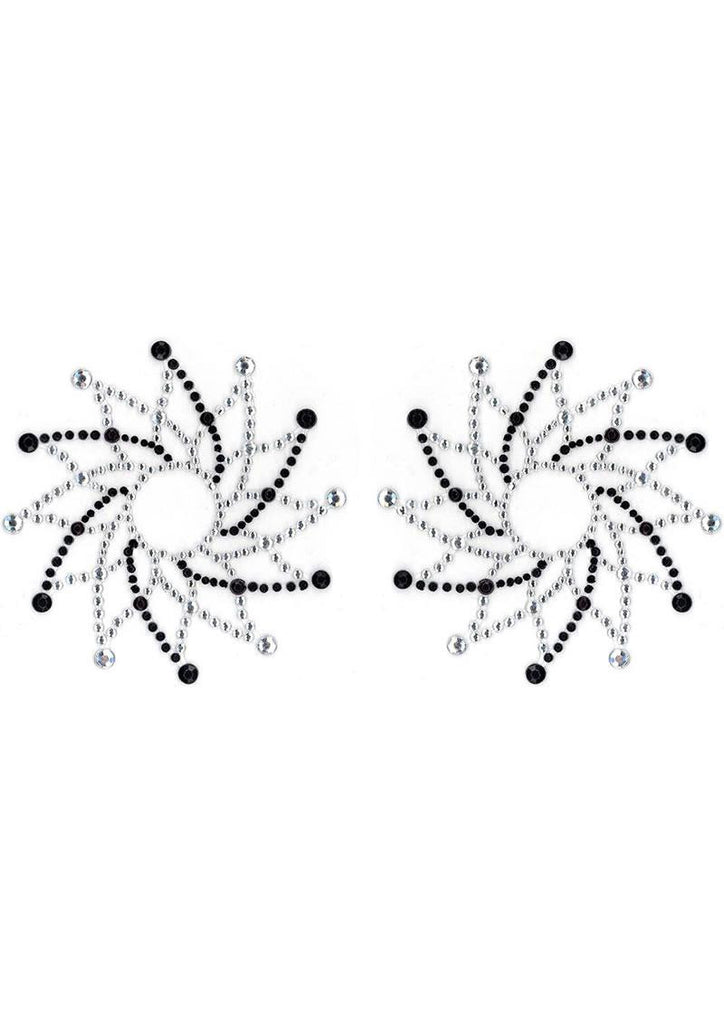 Pasties Crystal Sun Black-diamond(peekaboo Crystals