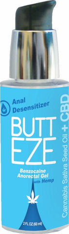 Butt Eze Anal Desensitizer W-hemp Seed Oil 2 Oz