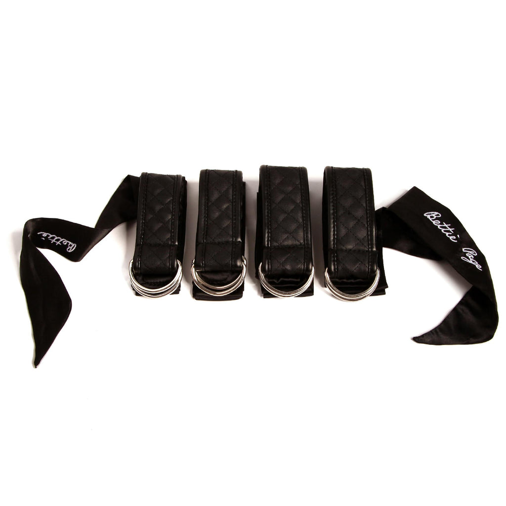 Bettie Page Satin Restraint Set (net)