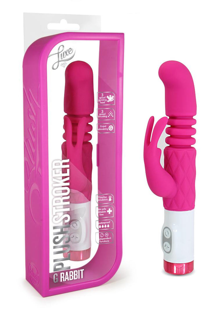 Luxe G Rabbit Plush Stroker Pink