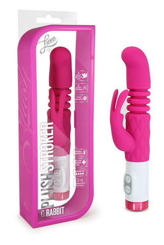 Luxe G Rabbit Plush Stroker Pink