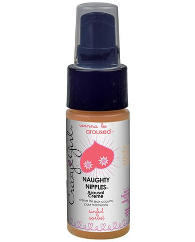 Crazy Girl Naughty Nipples Arosal Creme Sinful Sorbet 1oz