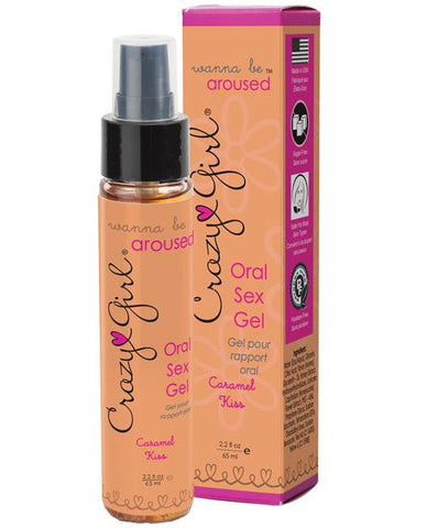 Crazy Girl Wanna Be Aroused Oral Sex Gel Caramel Kiss 2.2 Oz