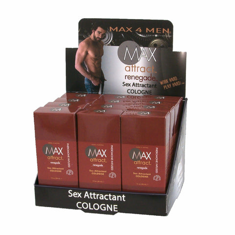 Max Attract Renegade Cologne Display