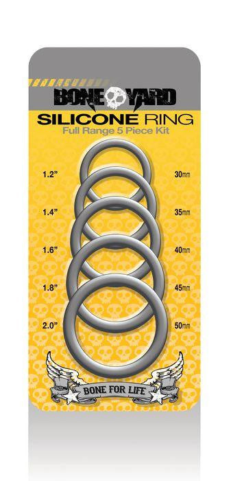 Boneyard Silicone Ring 5pc Kit Grey