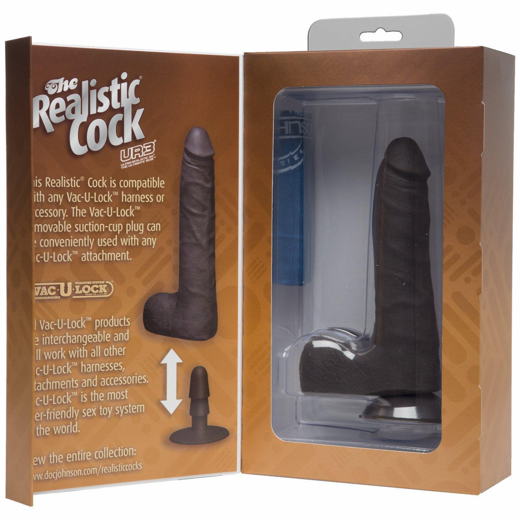 Realistic Cock 7 Slim Black "