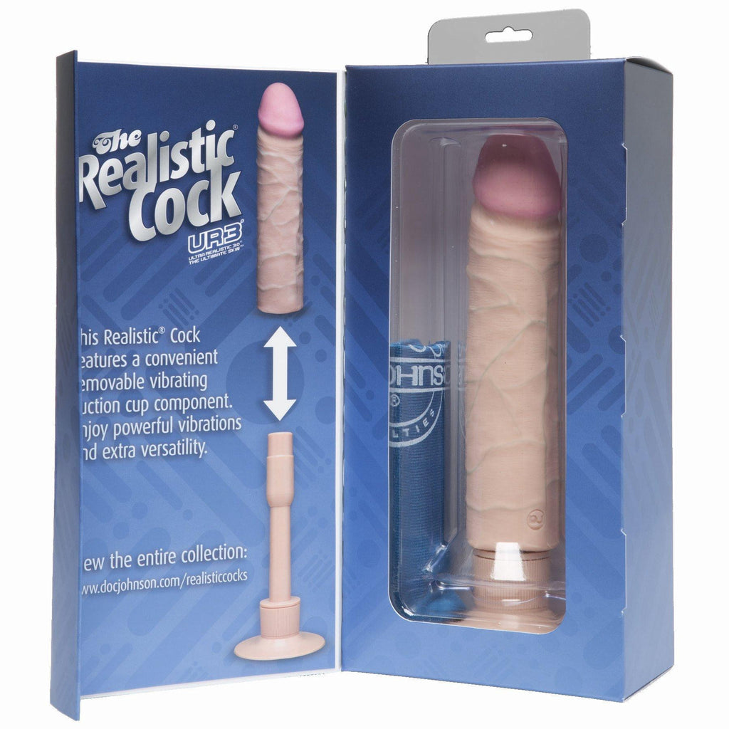 Realistic Cock 8 Vib White "