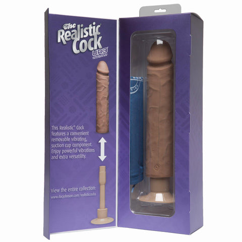 Realistic Cock 10 Vib. Brown "