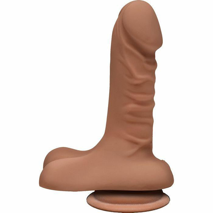 The D Super D 6 W-balls Caramel Tan Dildo "