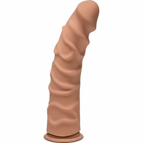 The D Ragin' D 8 Caramel Tan Ultraskyn Dildo "