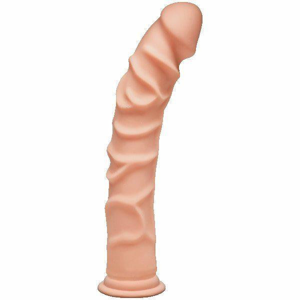 The D Ragin' D 10 Vanilla Beige Ultraskyn Dildo "