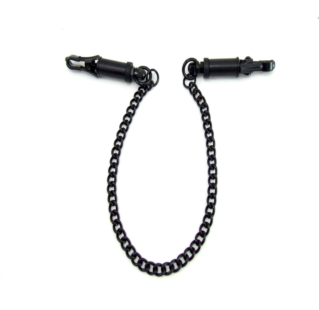 H2h Nipple Clamps Barrel W-chain Black