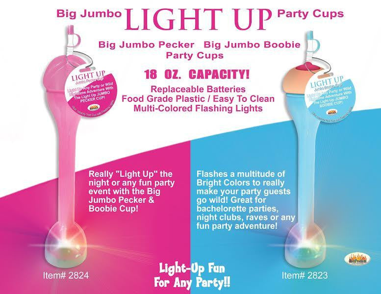 Light Up Jumbo Boobie Cup