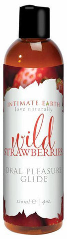 Intimate Earth Flavored Glide Strawberry 4 Oz