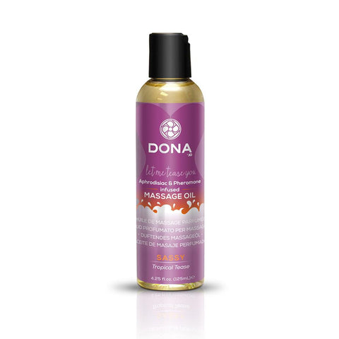 Dona Massage Oil Sassy Tropical Tease 3.75 Oz