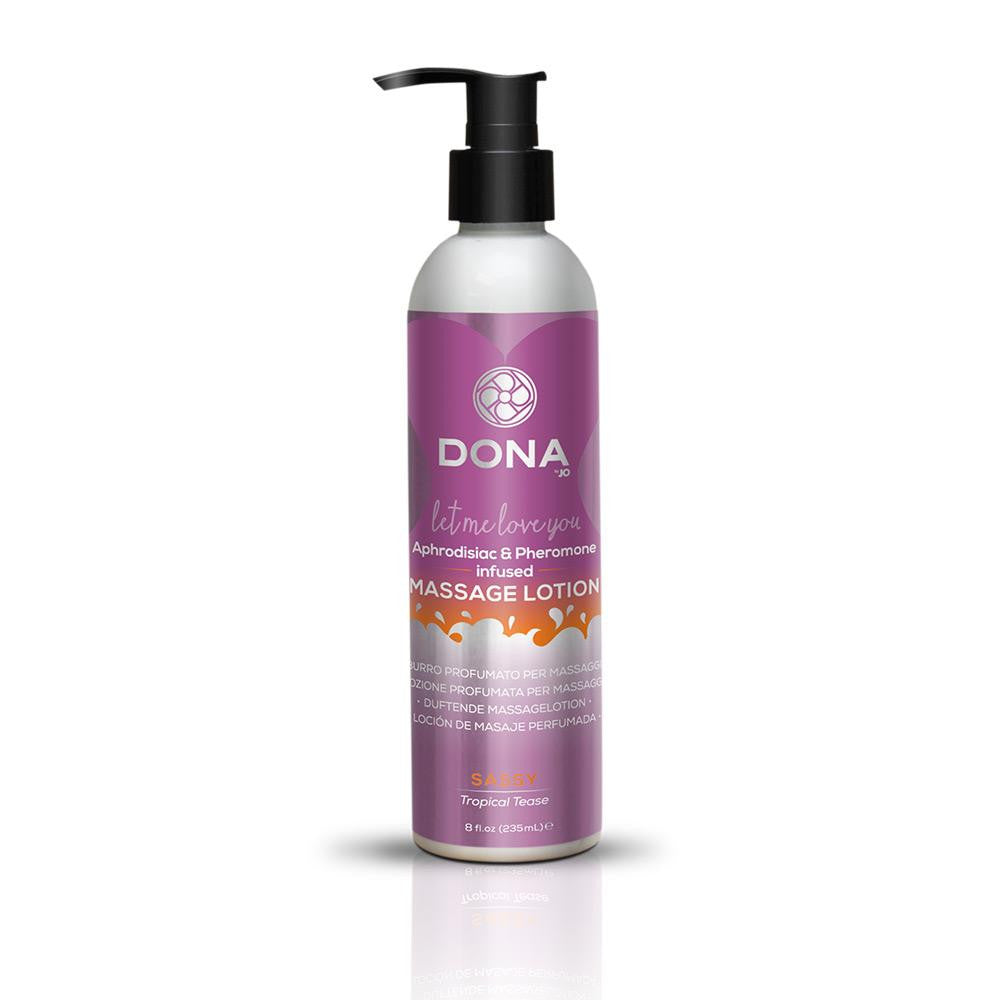 Dona Massage Lotion Sassy Tropical Tease 8 Oz