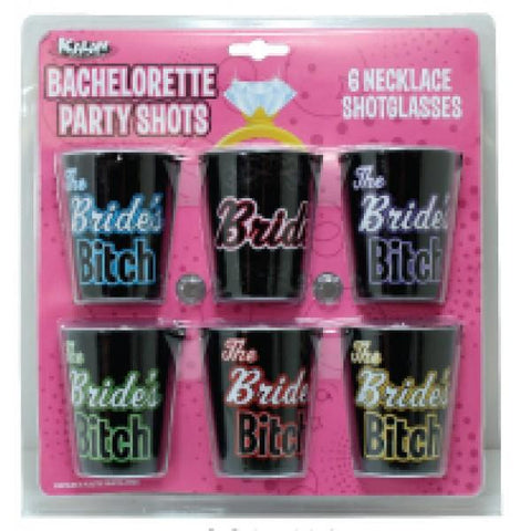 Bachelorette Party Shot Glass Necklace