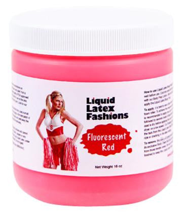 Liquid Latex Fluorescent Red 16oz