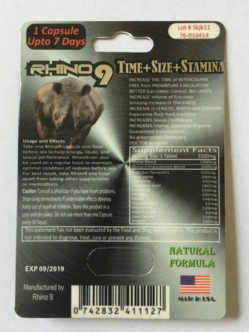 Rhino 9 (eaches) (net)