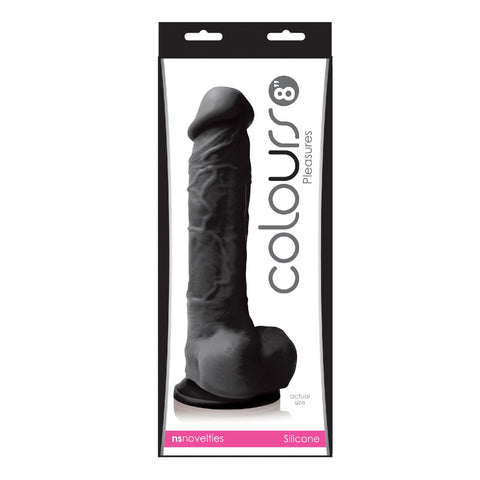 Colours Pleasures 8 Dildo Black "