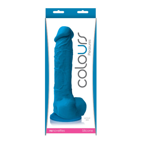 Colours Pleasures 8in Dildo Blue