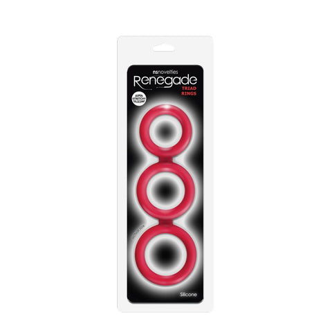 Renegade Triad Cock Ring Red