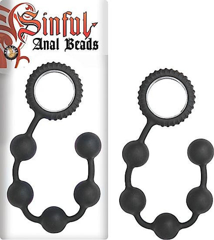 Sinful Anal Beads Black