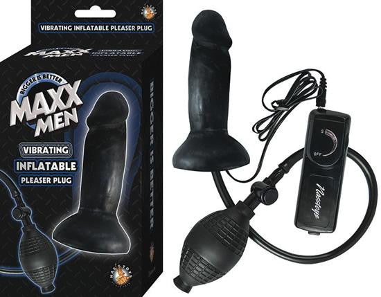 Maxx Men Inflatable Pleasure Plug Black