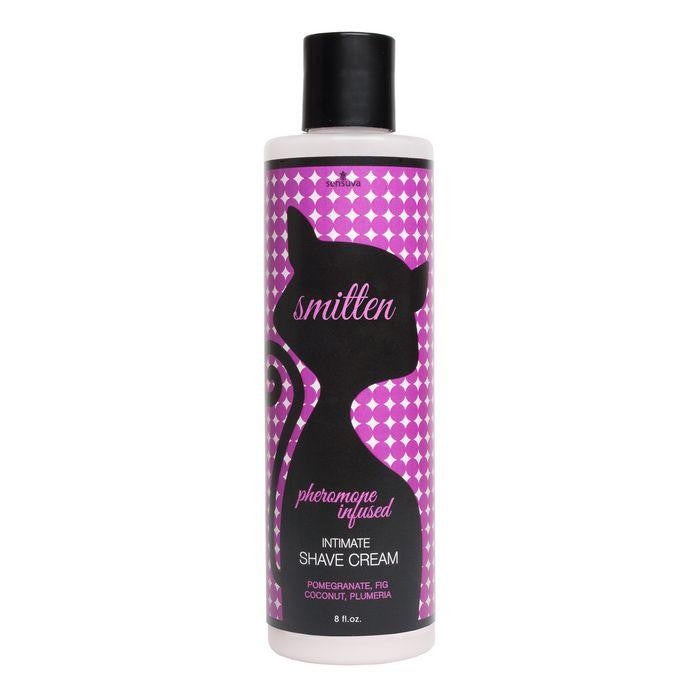 Smitten Intimate Shave Cream Pomegranate Fig Coconut Plumeria 8 Oz