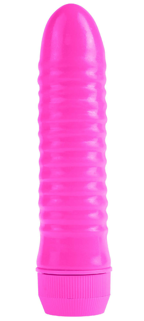 Neon Ribbed Rocket Pink