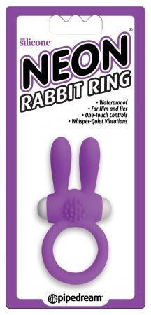 Neon Rabbit Ring Purple