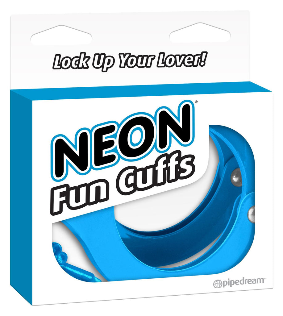 Neon Luv Touch Fun Cuffs Blue