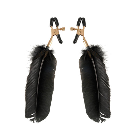 Fetish Fantasy Gold Feather Nipple Clamps