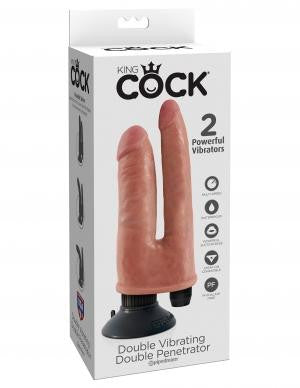 King Cock Double Penetrator Flesh Double Vibrating