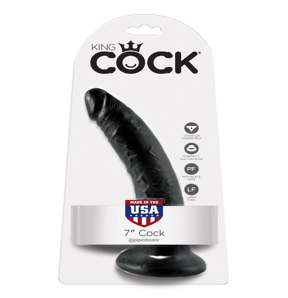 King Cock 7in Cock Black