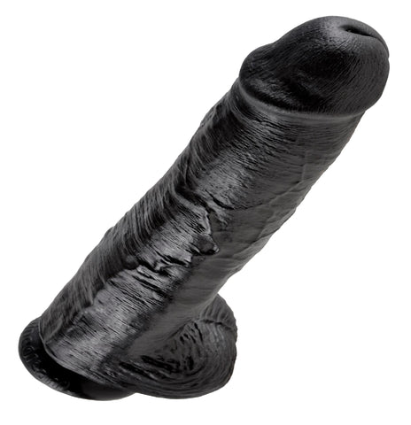 King Cock 11in Cock W-balls Black