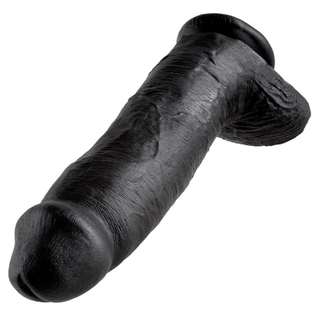 King Cock 12in Cock W-balls Black