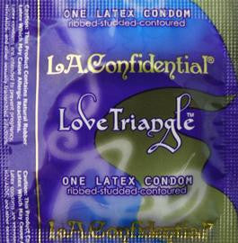 L.a. Confidental Love Triangle 12pk Latex Condoms