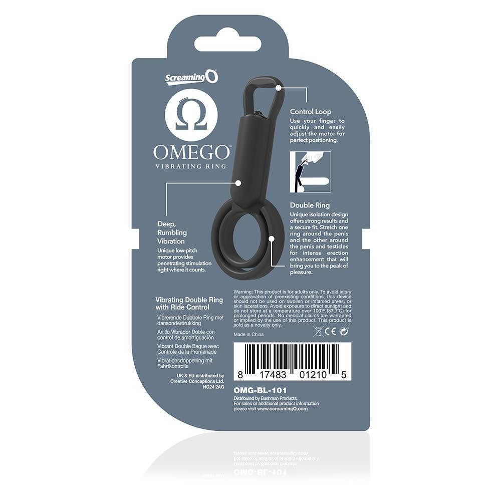 Omego Vibrating Ring Black (eaches)