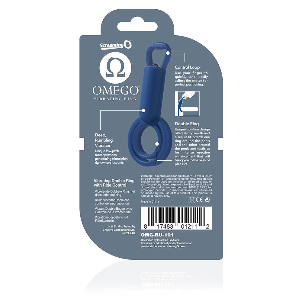 Omego Vibrating Ring Blue (eaches)