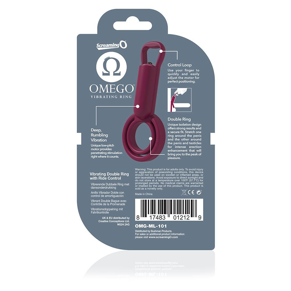 Omego Vibrating Ring Merlot (eaches)