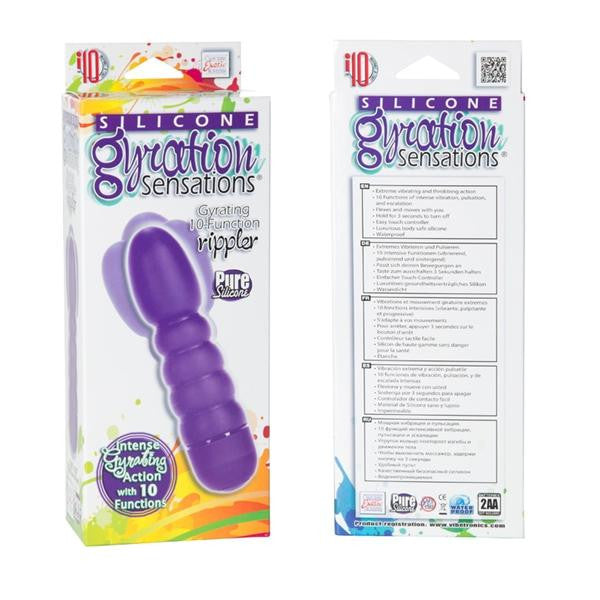 Silicone Gyration Sensations Gyrating Rippler Purple