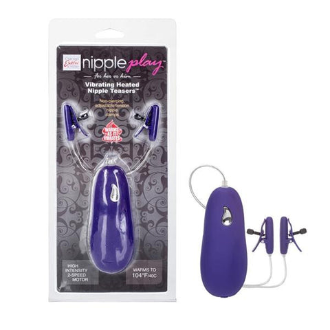 Nipple Play Nipple Teasers Vibrating Heated Purple