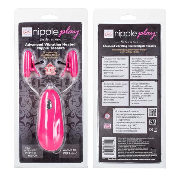 Nipple Play Nipple Teasers Advanced Vib-heated Pink