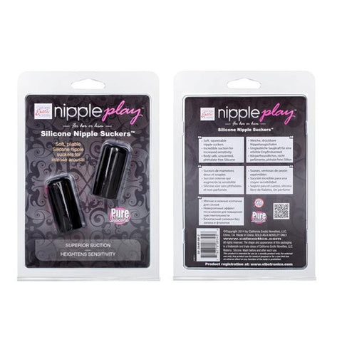 Nipple Play Nipple Suckers Silicone Black