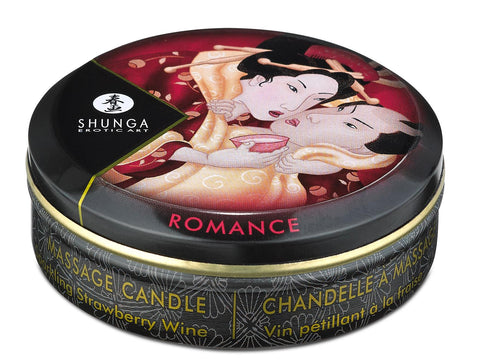 Massage Candle Sparkling Strawberry Wine 1oz.