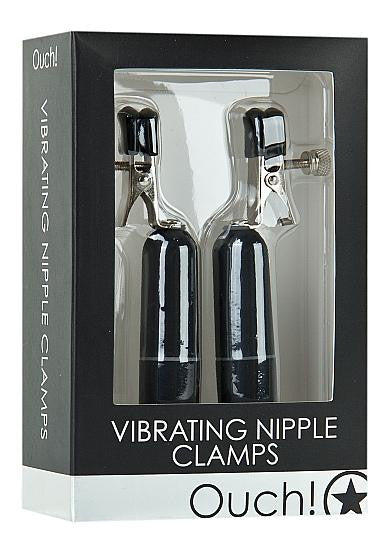 Vibrating Nipple Clamps Black