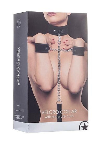 Velcro Collar W-seperate Cuffs Black